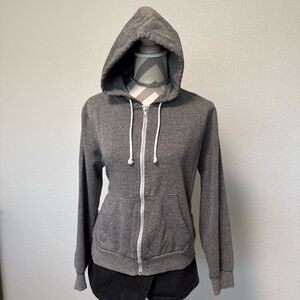 H&M Charcoal Zip-Up Hoodie for Women
